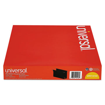 Universal® Box Bottom Hanging File Folders, Letter Size, 1-5-cut Tab, Standard Green, 25-box freeshipping - TVN Wholesale